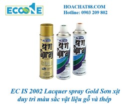 EC IS 2002 Lacquer spray Gold Sơn xịt duy trì màu sắc vật liệu gỗ và thép